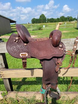 15.5 in Circle Y Martha Josey Ultimate Cash Barrel Saddle, Circle Y Martha Josey Ultimate Cash Barrel Saddle, Angel, Western Saddle, Milton