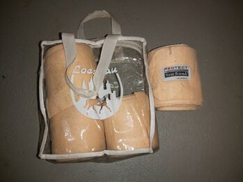 Bandagen 4er set beige fleece, loesdau 4er set, Katrin , Bandagen & Unterlagen, Tornesch 