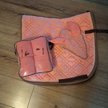 Schabracken Eskadron, Eskadron Schabracke mit Bandagen und Fliegenhaube Pink Rosa Eskadron Schabracke mit Bandagen und Fliegenhaube Pink Rosa, Eskadron , ADN, Schabracken, Duisburg