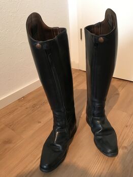 Königs Dressur-Reitstiefel blau, maßangefertigt, mit Reißverschluss innen, Königs, Marion, Riding Boots, Ludwigshafen