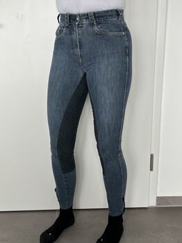 PIKEUR JeansReithose blau mit Vollbesatz Gr. 76 (passt bis Gr. 38) - sehr guter Zustand, PIKEUR LAVINIA, Sabrina, Reithosen, Geisenheim