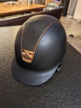 Samshield Reithelm Shimmer Rosegold blau, Samshield  Shadow matt blau rosegold , Franzi, Riding Helmets, Sonnenbühl 