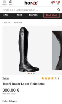 Tattini Boxer Leder-Reitstiefel, Tattini Boxer Leder-Reitstiefel , Annika Kattan, Reitstiefel, München