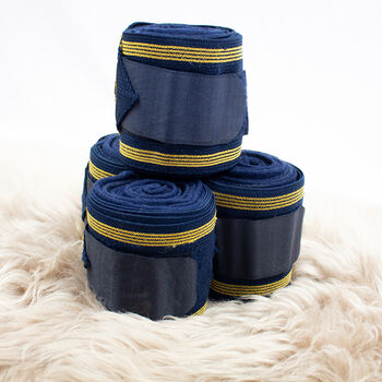 USG Elastik-Fleece Bandagen navy/gold WB, USG, myMILLA (myMILLA | Jonas Schnettler), Bandagen & Unterlagen, Pulheim