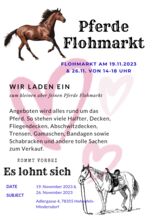 Flohmarkt für Pferdezubehör