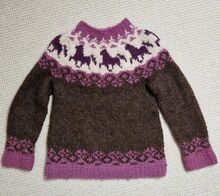 Island Pullover Größe 110 / 116 handgestrickt aus Island