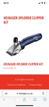 Horse clippers Heiniger  Xplorer