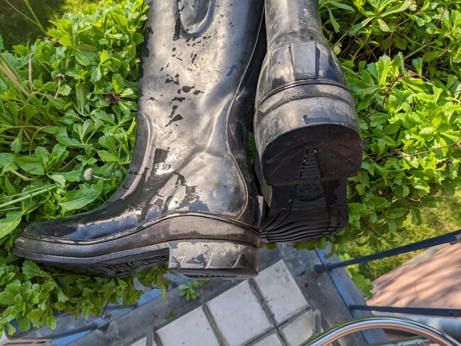 Ariat Gummistiefel schwarz mit Sporenhalter Größe 39,5, Ariat , Bea, Riding Shoes & Paddock Boots, Wien, Favoriten