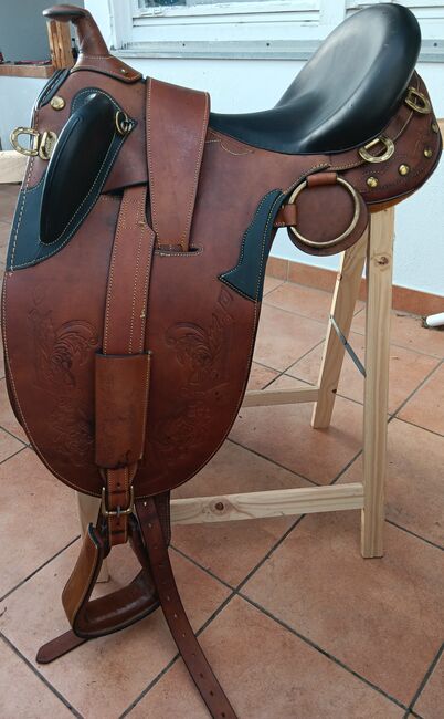 Australischer Stocksattel 17,5", Maria, Wanderreitsattel, Lautenbach