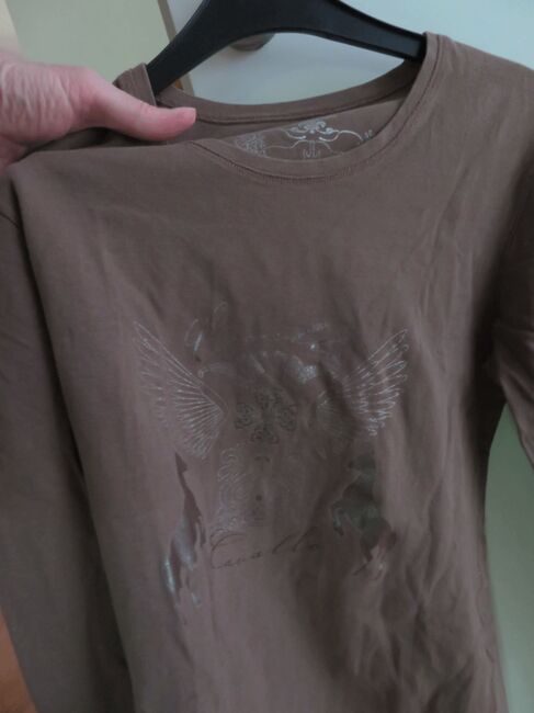 Cavallo Langrmshirt Gr. S Print Farbe taupe Baumwolle Lycra, Cavallo, sunnygirl, Shirts & Tops, München