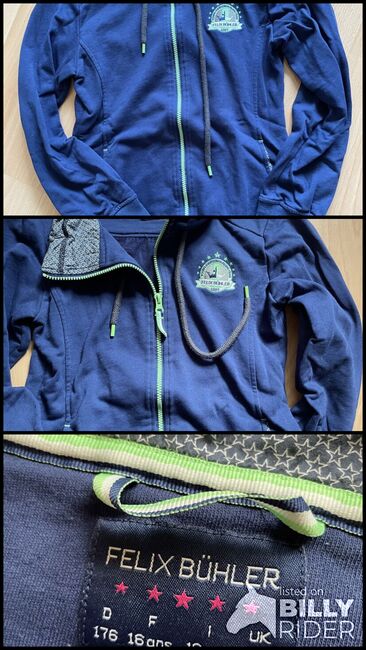 Felix Bühler Sweat Jacke XS/s blau, Felix Bühler , Lilo Lillebror, Kinder-Oberteile, Bornheim, Abbildung 4