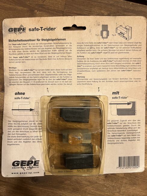 Gepe Safe T Rider NEU Sattelschloss Sturzfeder, GEPE  Safe T Rider, Tanja Hochhaus , Saddle Accessories, Schwarzenberg, Image 2