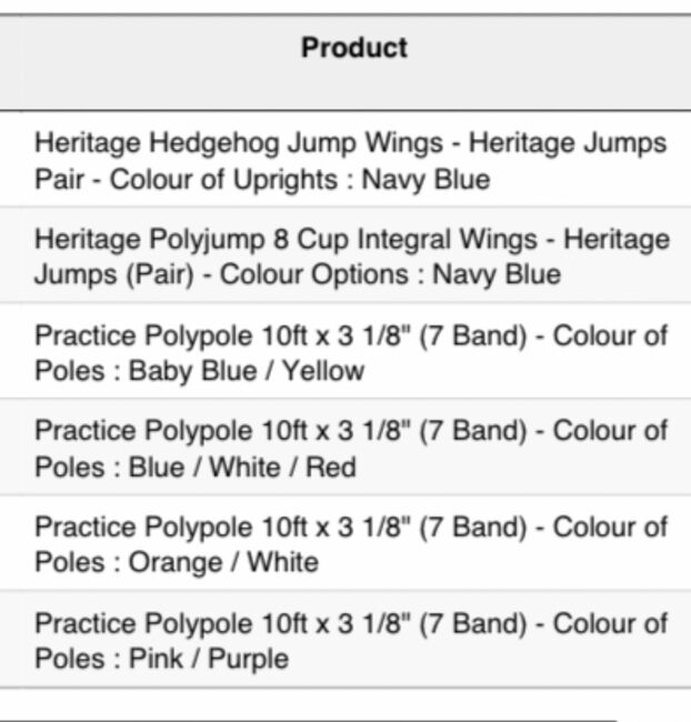 heitage jumps and 8 practice poles, Heritage, Steff, Riding Arena, Yeovil
