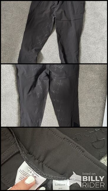 NEVER WORN Brown/grey Le mieux full seat grip breeches (UK 8), le mieux , Eneya Jenkins , Reithosen, Littlehampton , Abbildung 4