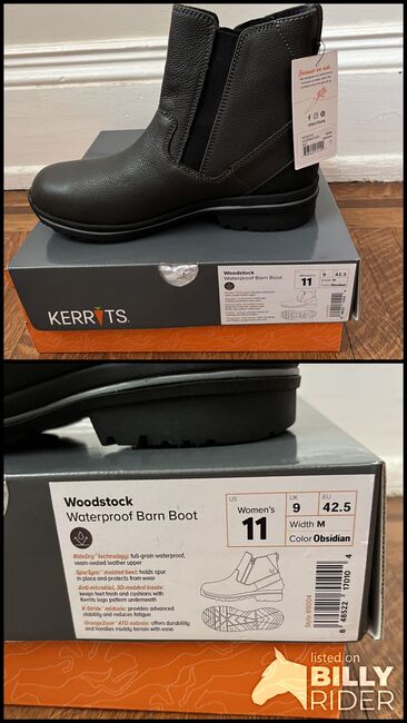 NEW Kerrits Woodstock Waterproof Barn Boot - size 11, Kerrits Woodstock, Carrie Pugh, Riding Shoes & Paddock Boots, York, Image 3