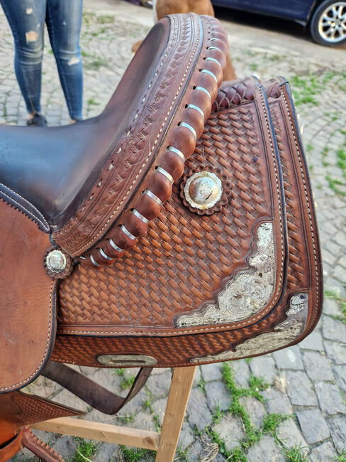 Original Continental Western-Showsattel, Classic Ider AL USA,, Continental Show Sattel USA Classic Ider AL USA, Nr. 183, Lena Lachner, Western Saddle, Haßloch, Image 4