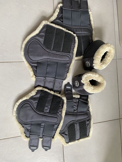 Set 4 Eskadron Gamaschen plus Glocken, Eskadron , C. Schüler, Tendon Boots, Hünxe, Image 3