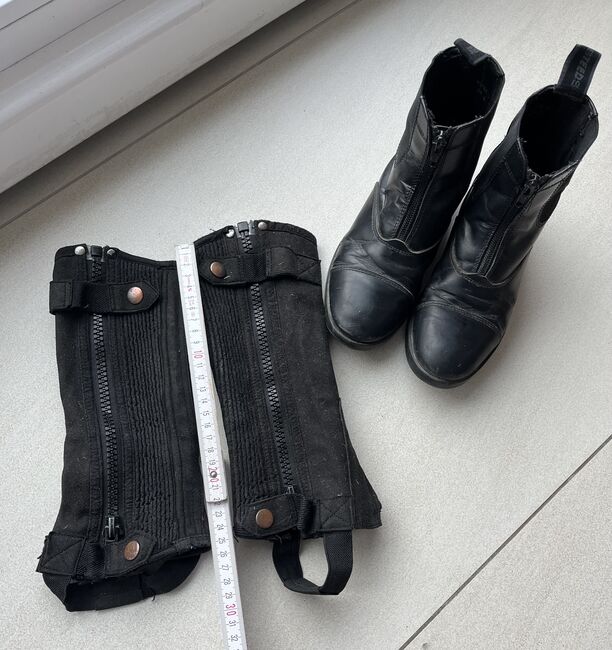 Set Stiefeletten und Minichaps, Krämer, A. Lange-Weishaupt, Reitstiefeletten, Meckenbeuren