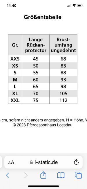 Sicherheitsweste mit Rückenprotektoren für Jugendliche (Gr. S), Loesdau Safetysport von Loesdau Sicherheitsweste in Gr. S, Julia, Sicherheitswesten & Rückenprotektoren, Dormagen, Abbildung 7