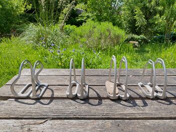 1 pair of safety stirrups and 3 pairs of adult size stirrups, Marion Nieuwenhuizen, Saddle Accessories, Taunton