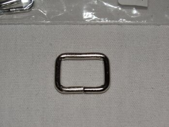 10x Vierkantringe 16x12x2,6mm Stahl vernickelt für Westerntrense Kopfstück Kinnriemen Western Trense