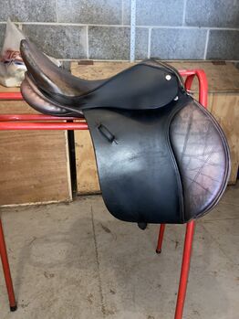14.5” silhouette medium leather pony saddle, silhouette , Farrah Bennett, All Purpose Saddle, Wadworth Hill