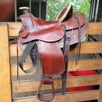 16" buffalo saddlery company western saddle, buffalo saddlery co, Cynthia Finch , Western Saddle, Loris