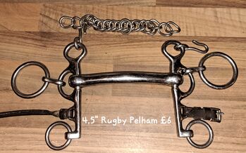 4.5" Rugby Pelham., Unbranded  Rugby Pelham / Show bit, Jane Thorp, Horse Bits, Hope Valley