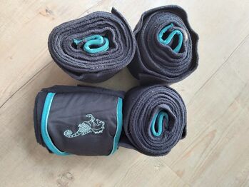 4er SEt Bandagen blau Seepferdchen, Covalliero, Katrin , Horse Bandages & Wraps, Tornesch 