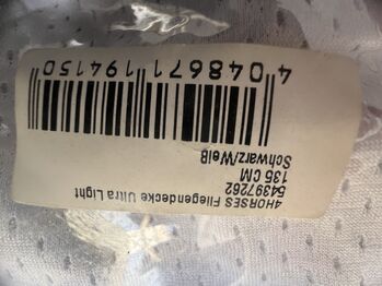 4HORSES Fliegendecke Ultra Light, 135 cm, weiss 4HORSES Fliegendecke Ultra Light, 135 cm, weiss