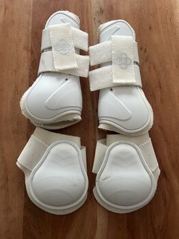 4Horses Gamaschen Set weiß Pony, 4Horses, Julia Fuchs, Tendon Boots, Siegen