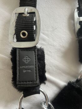 4HORSES, Plüschi-Halfter, COB, schwarz, Neu 4HORSES Plüschi-Halfter