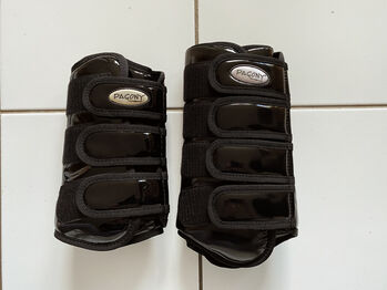 🖤 4x PAGONY Dressur Gamaschen Lackleder schwarz Gr.WB *NEU* 🖤, PAGONY , Kathy, Tendon Boots, Würselen