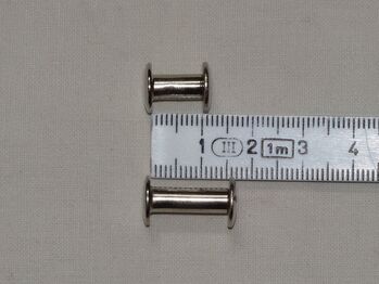 8 Chicagoschrauben: 4x 10mm & 4x 15mm Buchschrauben Gürtelnieten Schraubnieten