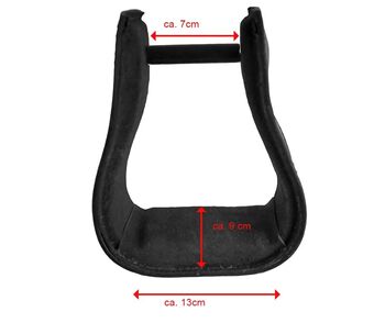 A&M Steigbügel Fender schwarz Leder NEU