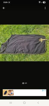 Abschwitzdecke/Paradedecke Warmblut schwarz/gold
