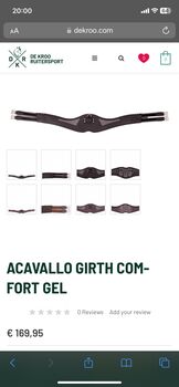 Acavallo Comfort Gel anatomic girth, Acavallo Comfort Gel, Mirela, Girths & Cinches, Cluj