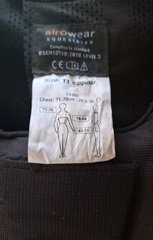 Airowear EQUESTRIAN Sicherheitshinweis T1 Airowear EQUESTRIAN 