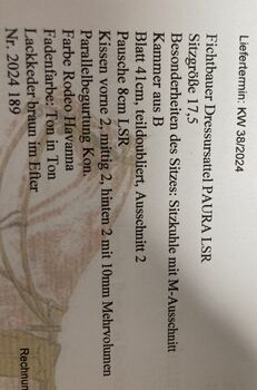 Fast nagelneuer fichtbauer Dressursattel Fichtbauer 