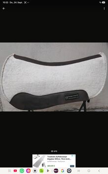 Westernpad anatomisch geformt roundskirt weiß filz, Western Imports, Sarah, Western Pads, Schönwölkau