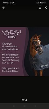 ARO EQUI Abschwitzdecke Fleecedecke Bauchgurt 145 Aroequi ARO EQUI 