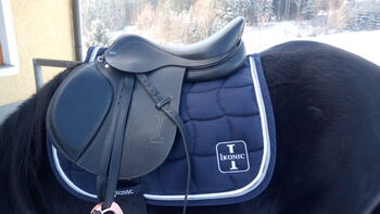 neuwertiger Springsattel schwarz Ikonic 17", Ikonic Pro Evolution J01, Susanne, All Purpose Saddle, Linz