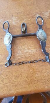 August Buermann Marked  Bit, August Buermann  Daisy Star Steel Silver Bit, Jolene, Horse Bits, Hamburg