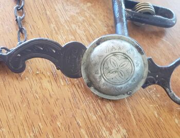 August Buermann Marked  Bit August Buermann  Daisy Star Steel Silver Bit