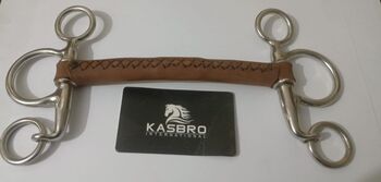 Baby Pelham Rounded Leather Bit, KASBRO, KASBRO International  (Kasbro International ), Wędzidła, Sialkot 