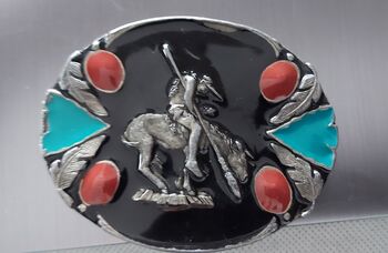 Gürtelschnalle / Buckle End of the trail Fa. Siskiyou USA Austauschbar, Siskiyou, Floh, Other, Bendorf