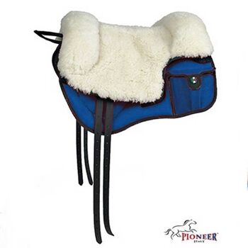 Bareback Reitpad mit Schafswolle, Pioneer Blau, Pioneer Bareback Reitpad mit Schafswolle, Pioneer, Brama West (Brama West Agrahandel), Endurance Saddle, Treuenbrietzen