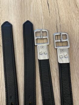 Bates Steigbügelriemen Leder schwarz wie neu, Bates, Nadja, Saddle Accessories, Müllheim