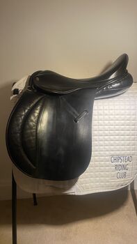 Beautiful Minster 17.5” Black Leather GP Saddle, Minster GP, Laura Tapply, All Purpose Saddle, Epsom