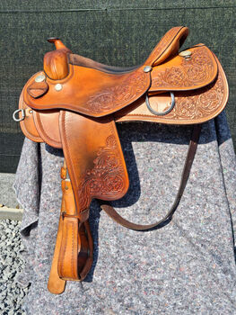 Beautiful Rocking R western saddle - 16 inch seat, Rocking R, Sare, Western Saddle, Peer